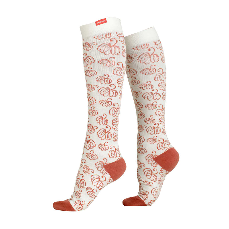 1 Pack Wide Calf Cotton Graduated Compression Socks | 15-20 mmHg