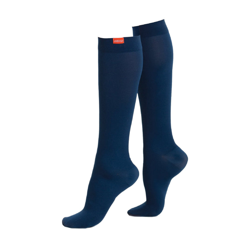 1 Pack Wide Calf Moisture Wicking Nylon Graduated Compression Socks | 15-20 mmHg