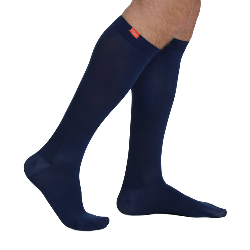 1 Pack Wide Calf Moisture Wicking Nylon Graduated Compression Socks | 15-20 mmHg
