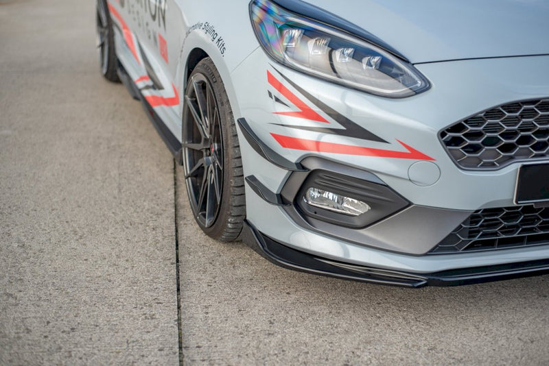 Maxton Design - FRONT SPLITTER V.4 FORD FIESTA MK8/8.5 ST / ST-LINE (2017-2024)