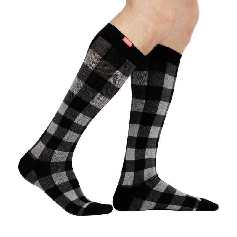 1 Pack Wide Calf Cotton Graduated Compression Socks | 20-30 mmHg