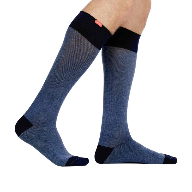 1 Pack Wide Calf Cotton Graduated Compression Socks | 20-30 mmHg