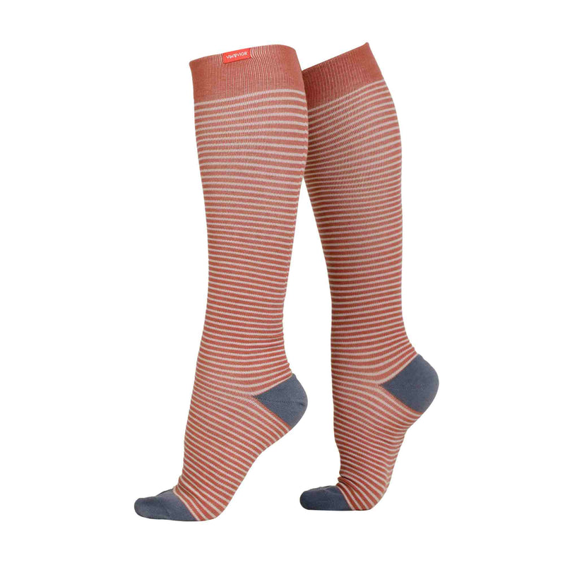 1 Pack Wide Calf Cotton Graduated Compression Socks | 20-30 mmHg