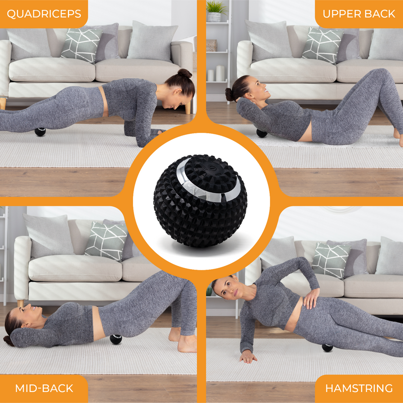 LyfeFocus Vibrating Massage Ball (Black)