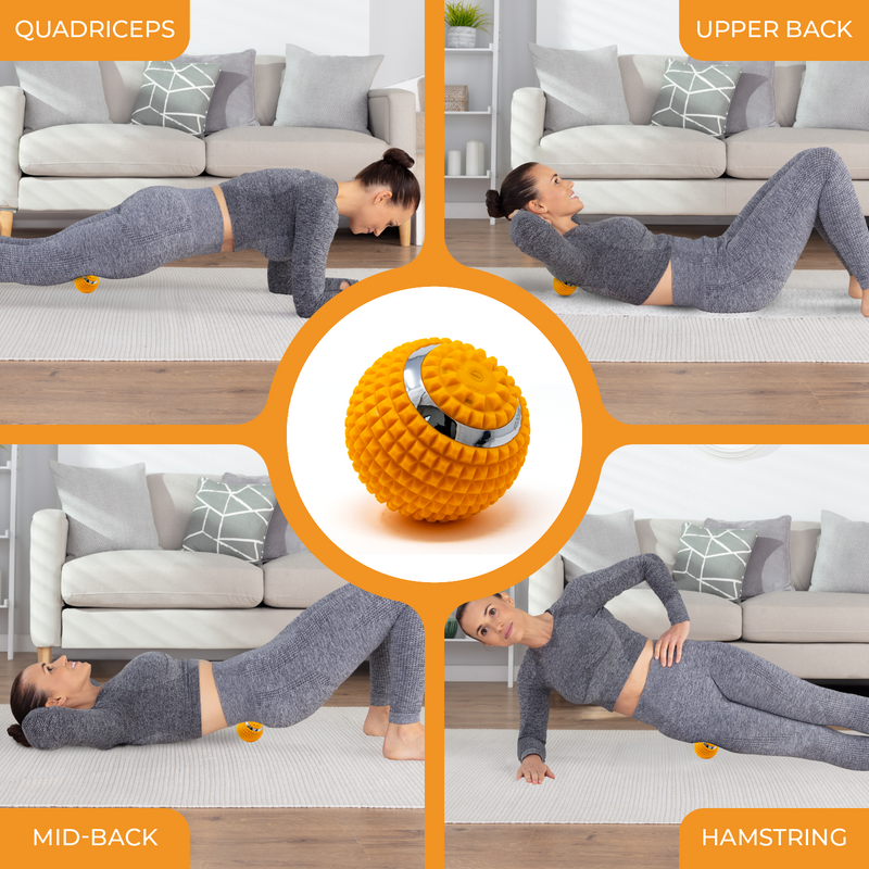 LyfeFocus Vibrating Massage Ball (Orange)