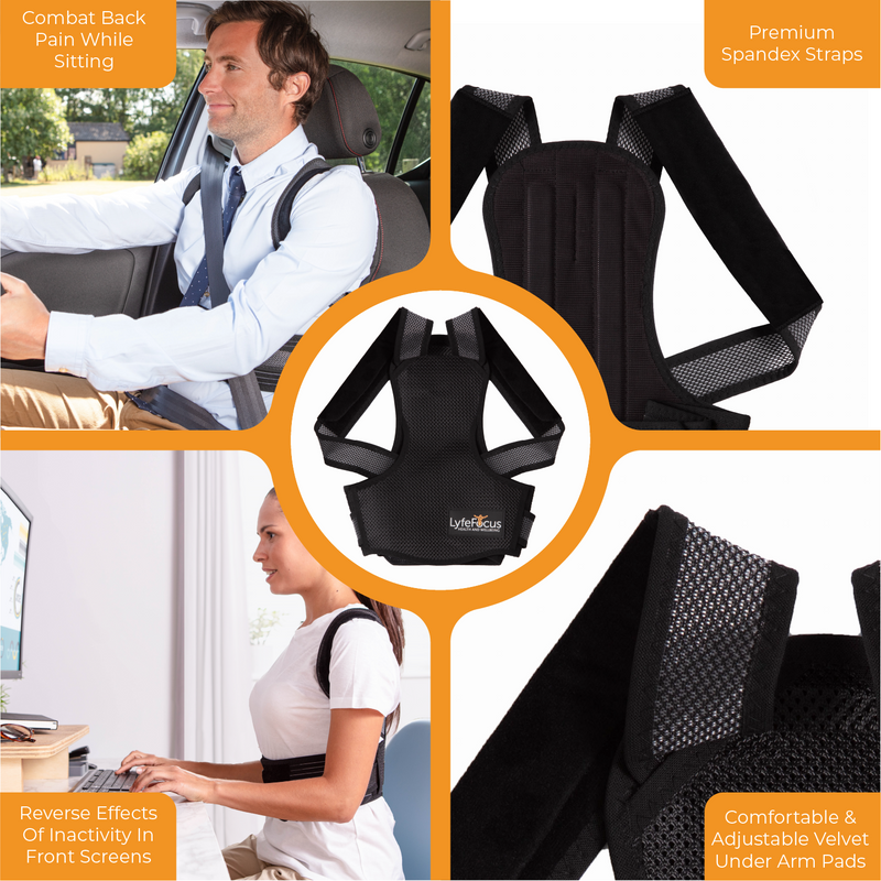 LyfeFocus Posture Corrector S1 (Black)