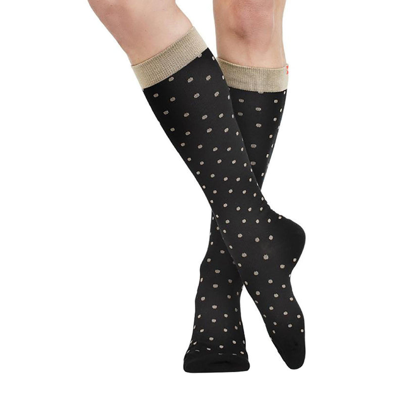1 Pack Wide Calf Cotton Graduated Compression Socks | 30-40 mmHg