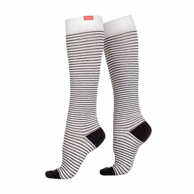 1 Pack Wide Calf Cotton Graduated Compression Socks | 30-40 mmHg