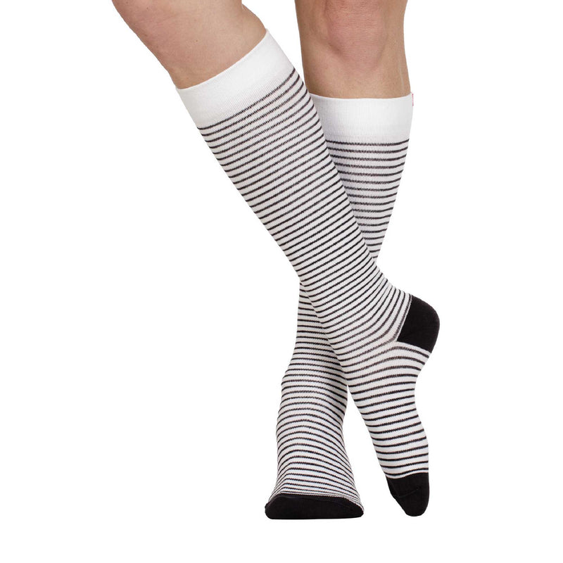 1 Pack Wide Calf Cotton Graduated Compression Socks | 30-40 mmHg