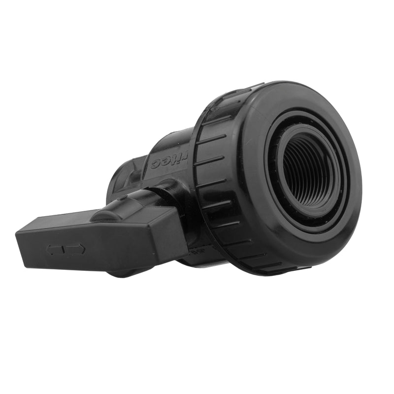 ¾” BSP Water Butt Fitting with Full Flow PP Valve and 25mm MDPE Fitting