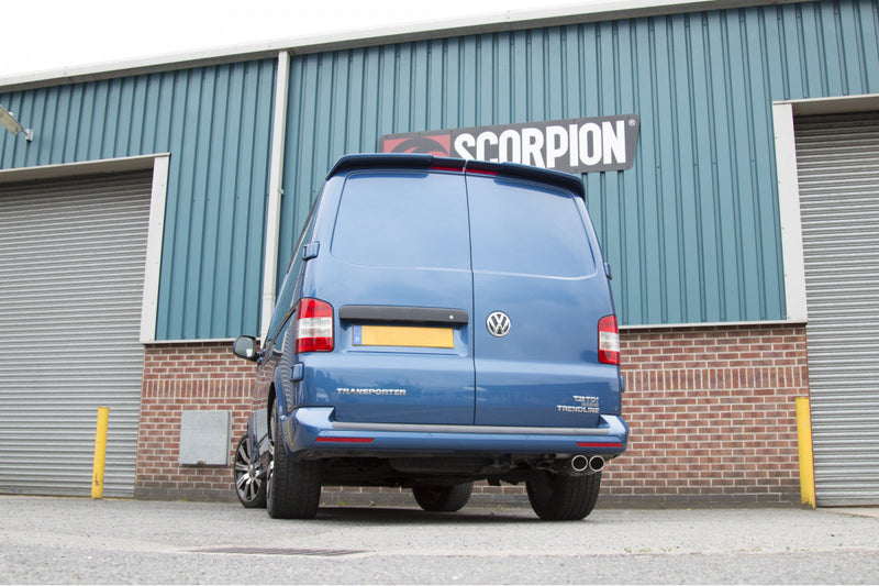 Scorpion Exhausts - VW Transporter T5 2.5TDi (03-09) / T5 2.0 (10-15) / T5 & T6 2.0 BiTDi (15-ON) SWB/LWD cat/DPF-back Exhaust (Multiple Options)