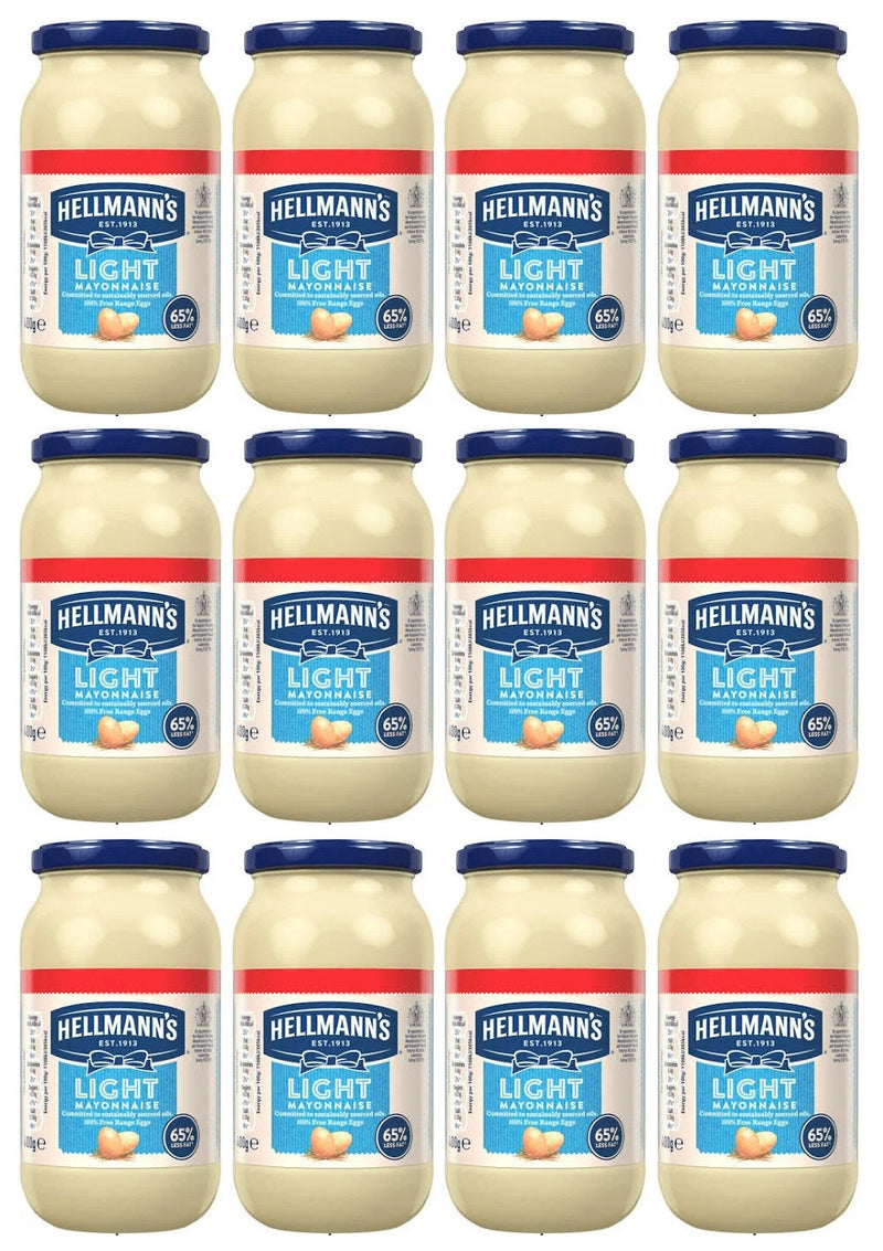 12 x Hellmann's  Mayonnaise Light 400 G