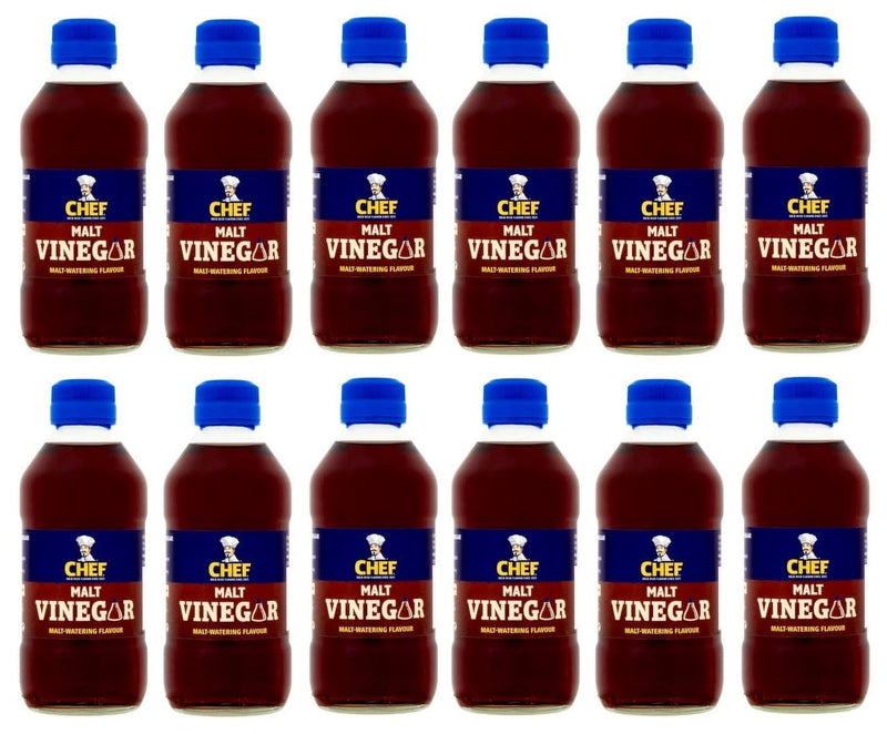 12 x Chef Malt Vinegar 284Ml