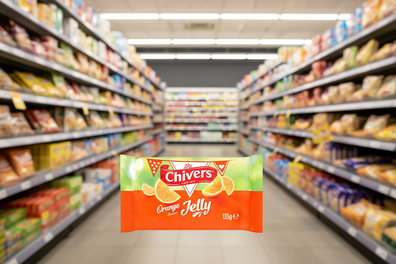 12 x Chivers Orange Flavour Jelly 135G