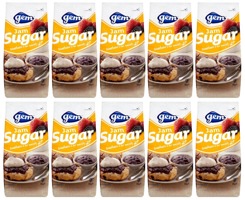 10 x Gem Jam Sugar 1Kg