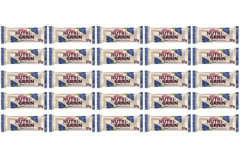 25 x Kellogg's Nutri-Grain Blueberry 37G