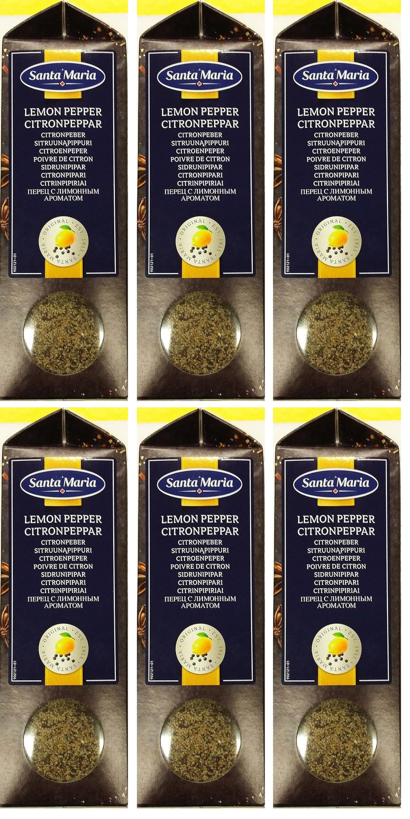 6 x Santa Maria Lemon Pepper 750G