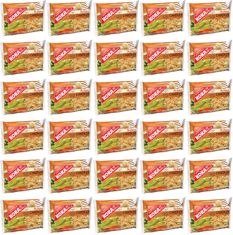 30 x Koka The Original Chicken Flavour Oriental Instant Noodles 85G
