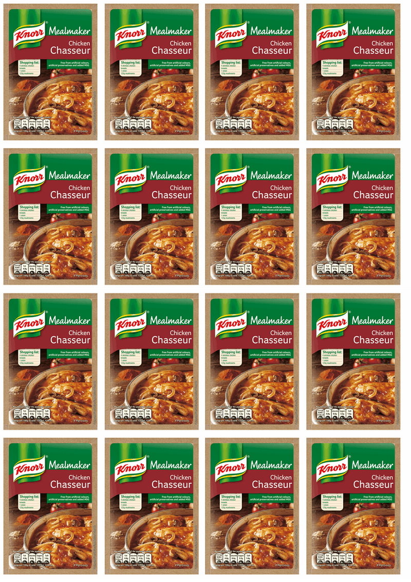 16 x Knorr Mealmaker Chicken Chasseur 50G