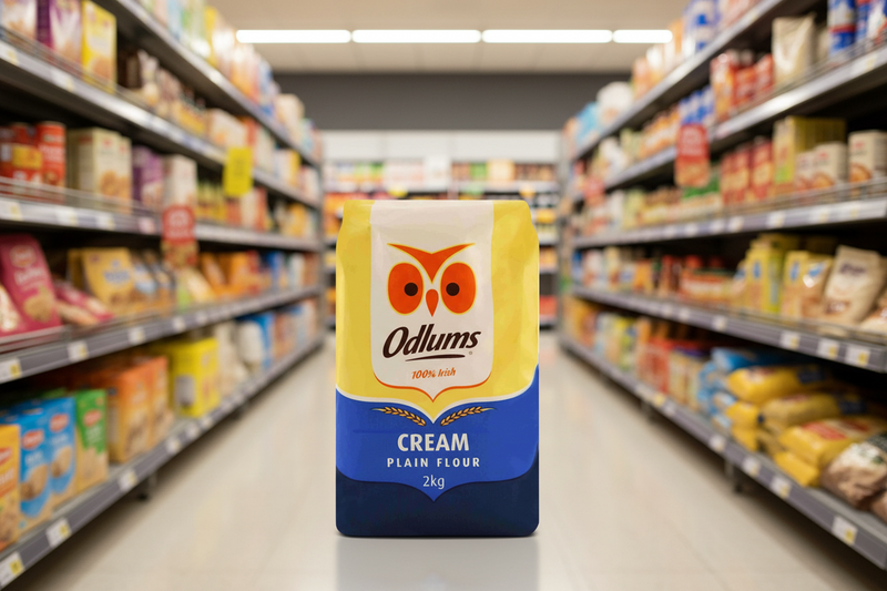 8 x Odlums Cream Plain Flour 2Kg