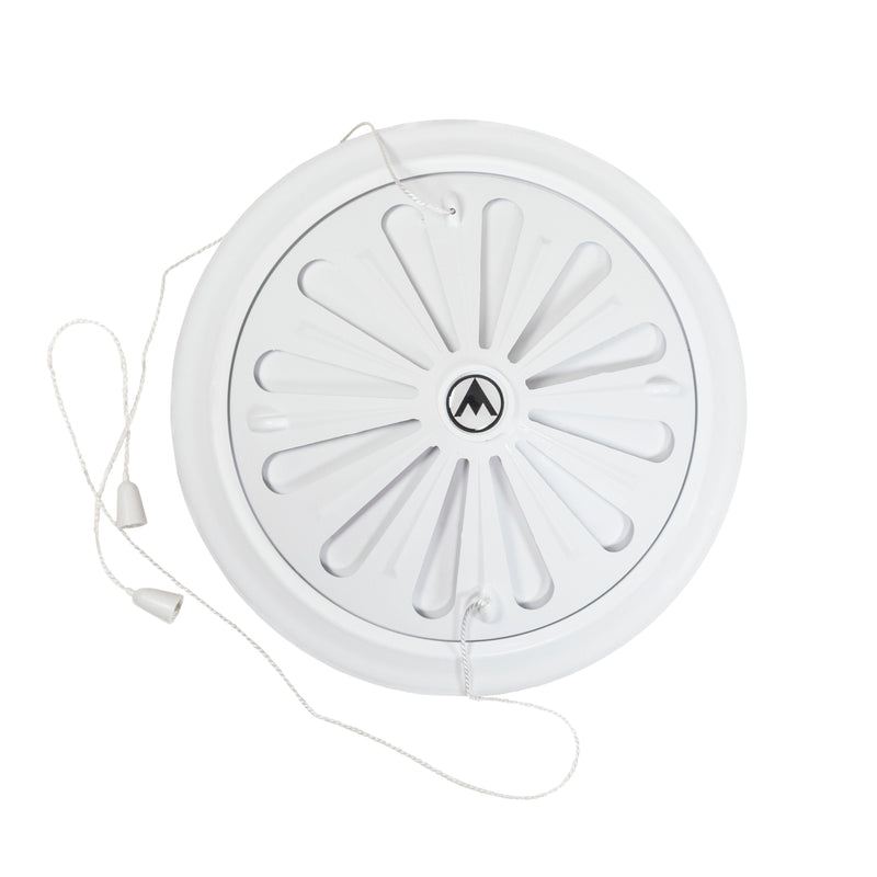 Adjustable Louvre Vent Round 80mm-160mm White