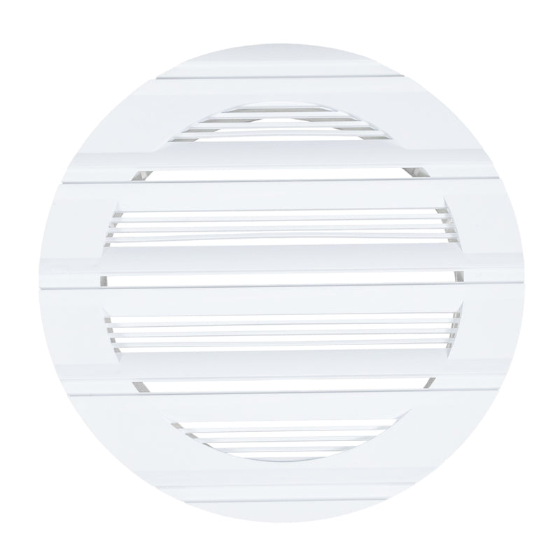 Louvre Vent Round Bella 100mm White