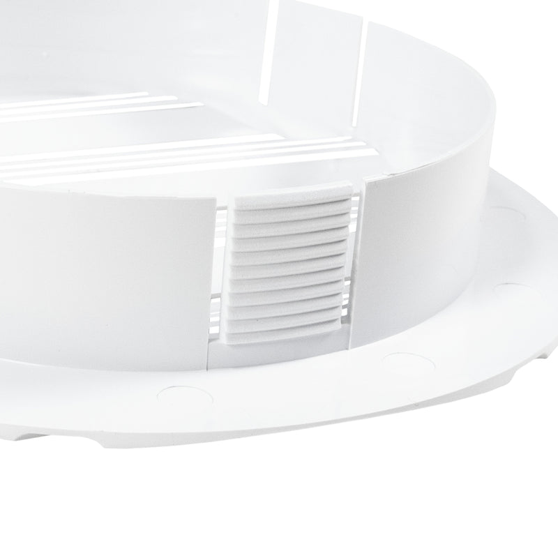 Louvre Vent Round Bella 100mm White