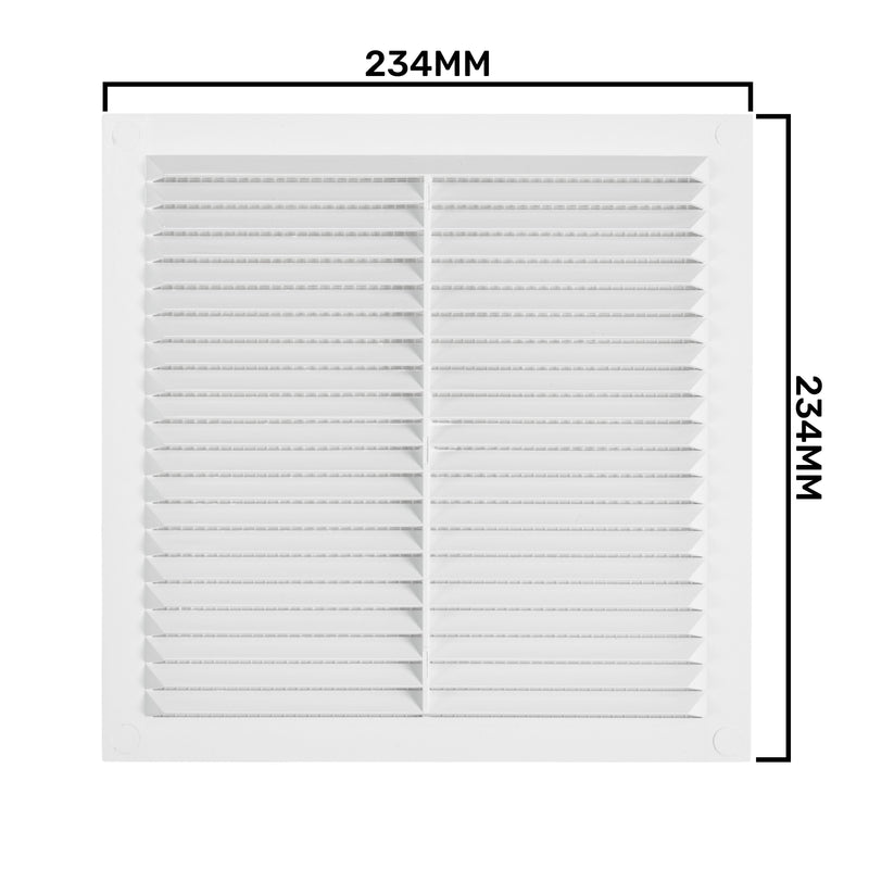 Louvre Vent  D/235W 235mm X 235mm with Fly Screen