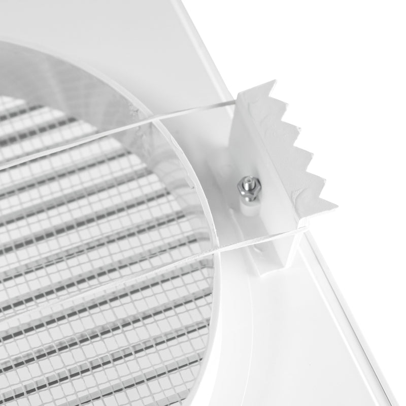 Louvre Vent White DL/150 RW LUX With Fly Mesh