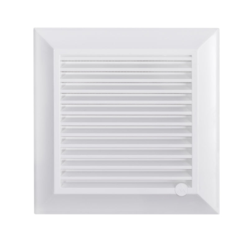 Louvre Vent White Duo Smart 165 With Fly Mesh