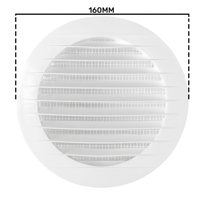 Louvre Vent KRO 125 With Fly Mesh