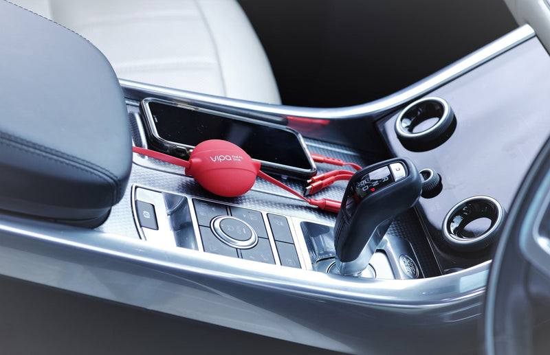 Retractable Silicone Charging Cable - 3 in 1