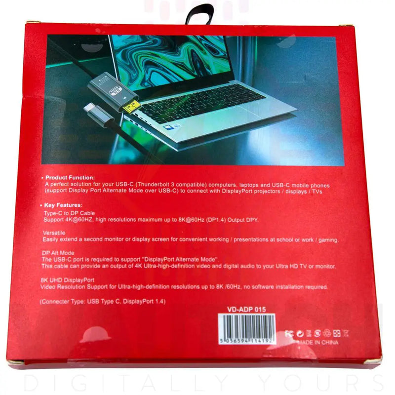 Type C to DP 8K VD-ADP015