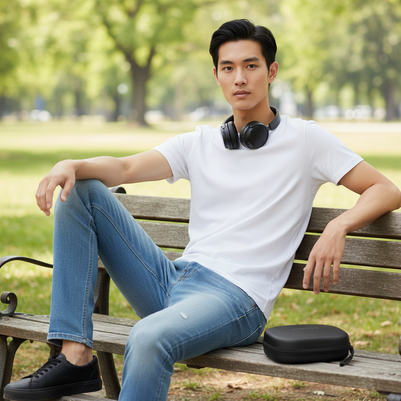 Daewoo Sonic Beat Pro Bluetooth Headphones 40hr Playback Mobile Phone Compatible