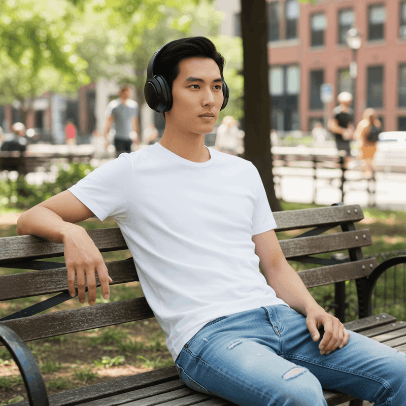 Daewoo Sonic Beat Pro Bluetooth Headphones 40hr Playback Mobile Phone Compatible