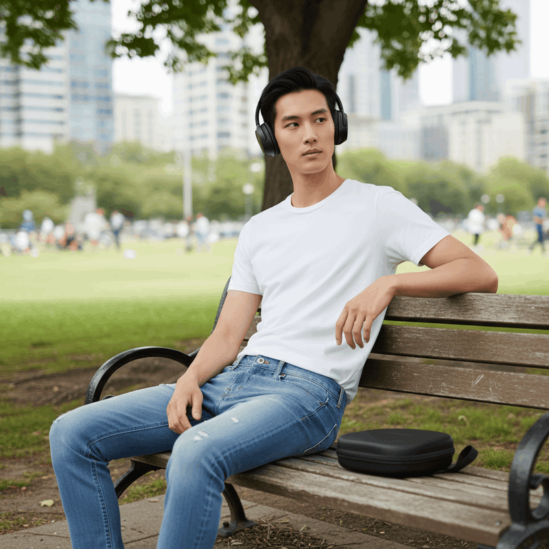 Daewoo Sonic Beat Pro Bluetooth Headphones 40hr Playback Mobile Phone Compatible