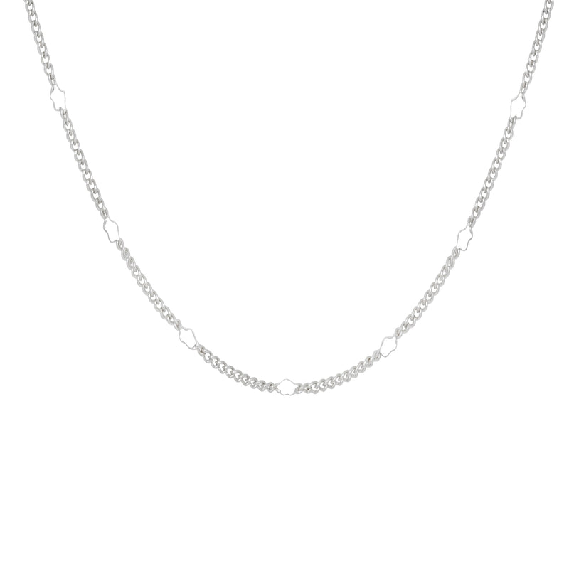 Star Dainty Chain Silver Necklace