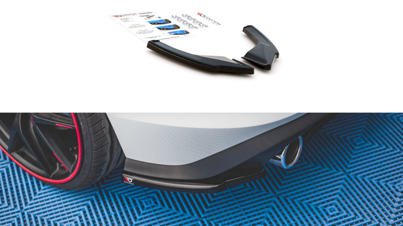 Maxton Design - REAR SIDE SPLITTERS V.1 VOLKSWAGEN GOLF GTI / GTE MK8