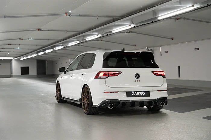 VW GOLF GTI MK8 EVO-1 GLOSS BLACK REAR SPOILER BY ZAERO (2020+)