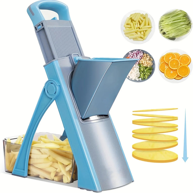 Vegetable Slicer Adjustable Veg Chopper with 4 Cutting Modes Kitchen Tool Dicer