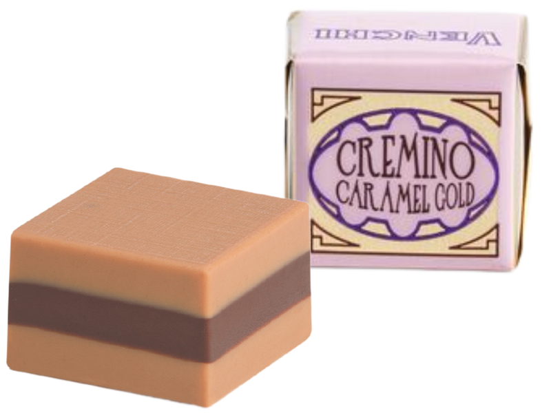 Venchi Cremino | Caramel Gold Dark & White Chocolate Truffle Cubes