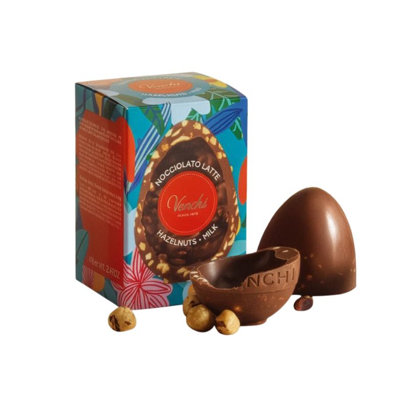 Venchi Small Easter Egg | Piedmont Hazelnut Milk Chocolate | 70g