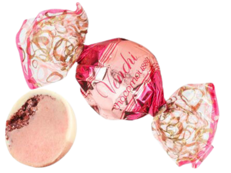 Venchi Chocomousse | Strawberry White Chocolate Balls