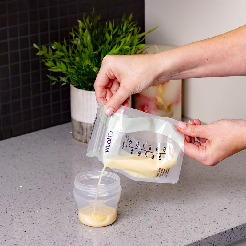 Vital Baby Easy Pour Breast Milk Storage Bags - 30 Pack