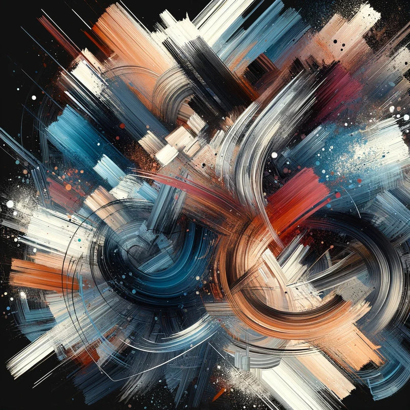 Vivid Brushwork Tapestry Canvas