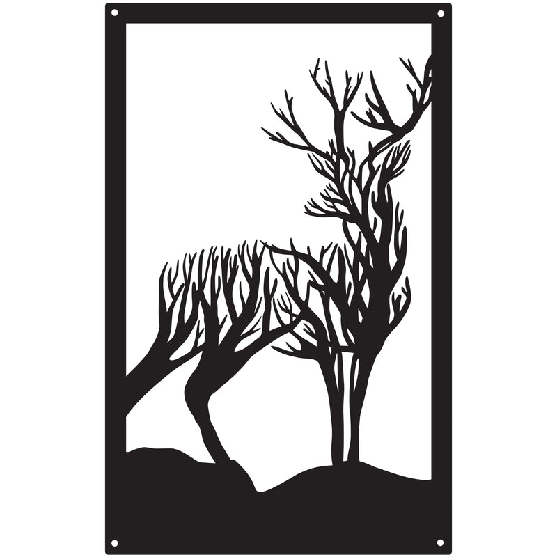 Highland Stag Garden Mirror