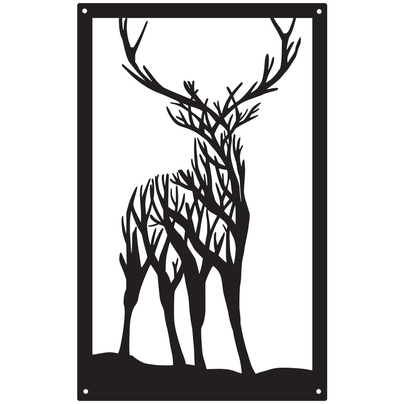 Highland Stag Garden Mirror