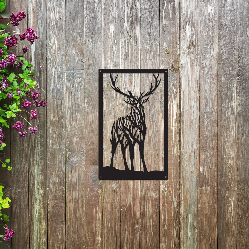 Highland Stag Garden Mirror
