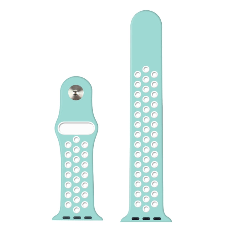 For Apple Watch Series 10 42mm / 9&8&7 41mm / SE 3&SE 2&6&SE&5&4 40mm / 3&2&1 38mm Fashionable Classical Silicone Sport Watch Band(Grey White), WA1230A, WA1230B, WA1230BG, WA1230BH, WA1230BL, WA1230BM, WA1230BR, WA1230BY, WA1230C, WA1230D, WA1230DW...