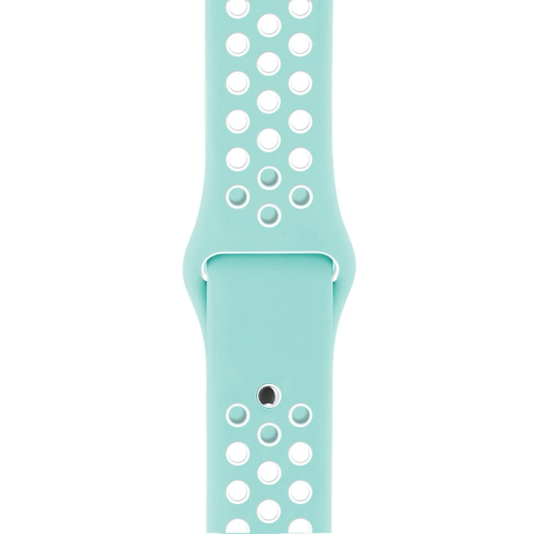 For Apple Watch Series 10 42mm / 9&8&7 41mm / SE 3&SE 2&6&SE&5&4 40mm / 3&2&1 38mm Fashionable Classical Silicone Sport Watch Band(Grey White), WA1230A, WA1230B, WA1230BG, WA1230BH, WA1230BL, WA1230BM, WA1230BR, WA1230BY, WA1230C, WA1230D, WA1230DW...